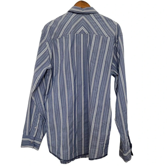 Age of Wisdom Pearl Snap Button Long Sleeve Western Shirt Size XL - Picture 2 of 6